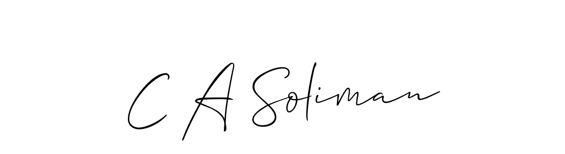 See photos of C A Soliman official signature by Spectra . Check more albums & portfolios. Read reviews & check more about Allison_Script font. C A Soliman signature style 2 images and pictures png