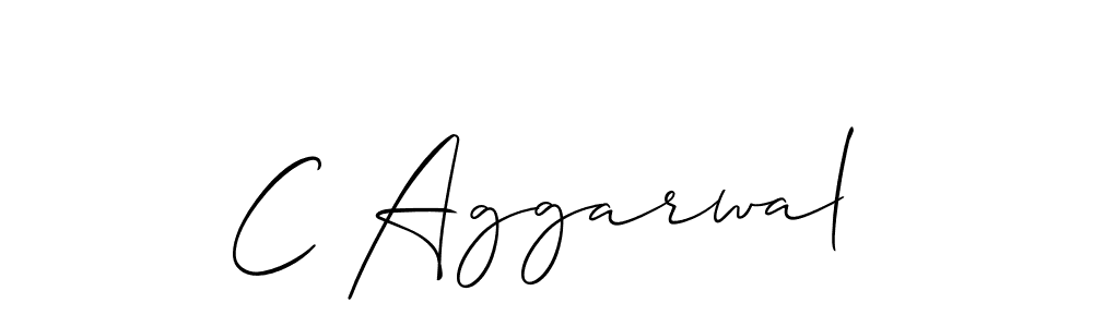 Use a signature maker to create a handwritten signature online. With this signature software, you can design (Allison_Script) your own signature for name C Aggarwal. C Aggarwal signature style 2 images and pictures png