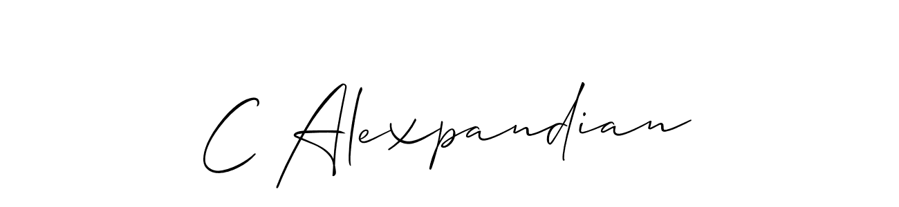 How to make C Alexpandian name signature. Use Allison_Script style for creating short signs online. This is the latest handwritten sign. C Alexpandian signature style 2 images and pictures png