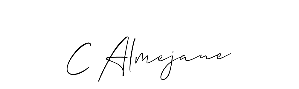 Make a beautiful signature design for name C Almejane. With this signature (Allison_Script) style, you can create a handwritten signature for free. C Almejane signature style 2 images and pictures png