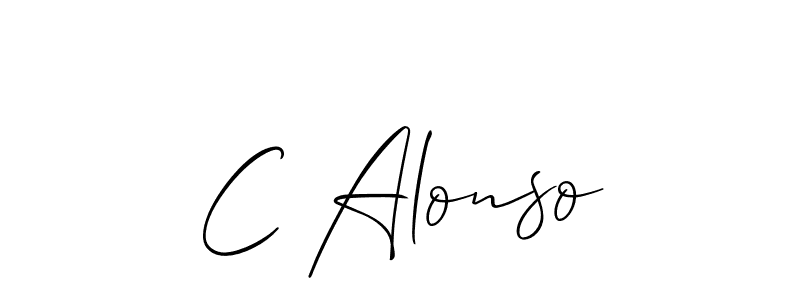 Allison_Script is a professional signature style that is perfect for those who want to add a touch of class to their signature. It is also a great choice for those who want to make their signature more unique. Get C Alonso name to fancy signature for free. C Alonso signature style 2 images and pictures png