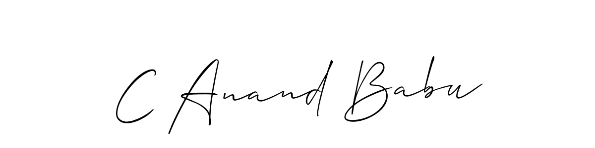 It looks lik you need a new signature style for name C Anand Babu. Design unique handwritten (Allison_Script) signature with our free signature maker in just a few clicks. C Anand Babu signature style 2 images and pictures png