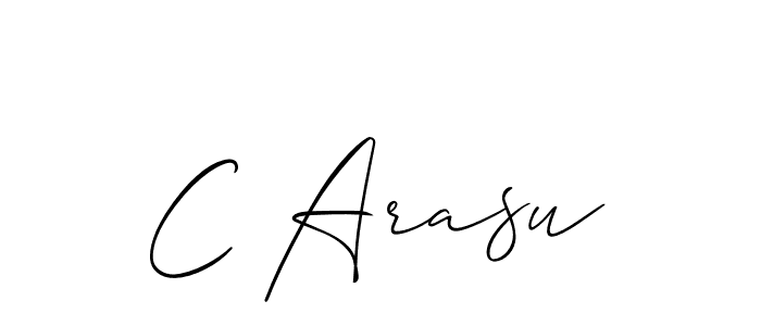 Create a beautiful signature design for name C Arasu. With this signature (Allison_Script) fonts, you can make a handwritten signature for free. C Arasu signature style 2 images and pictures png