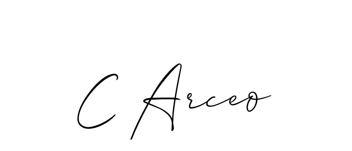 How to Draw C Arceo signature style? Allison_Script is a latest design signature styles for name C Arceo. C Arceo signature style 2 images and pictures png