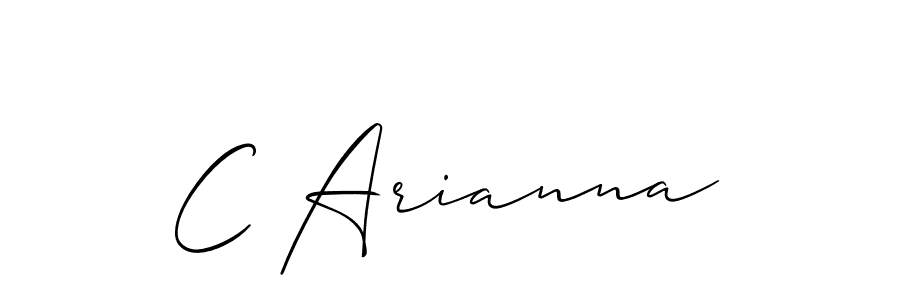 Make a short C Arianna signature style. Manage your documents anywhere anytime using Allison_Script. Create and add eSignatures, submit forms, share and send files easily. C Arianna signature style 2 images and pictures png