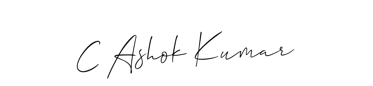 Make a beautiful signature design for name C Ashok Kumar. With this signature (Allison_Script) style, you can create a handwritten signature for free. C Ashok Kumar signature style 2 images and pictures png