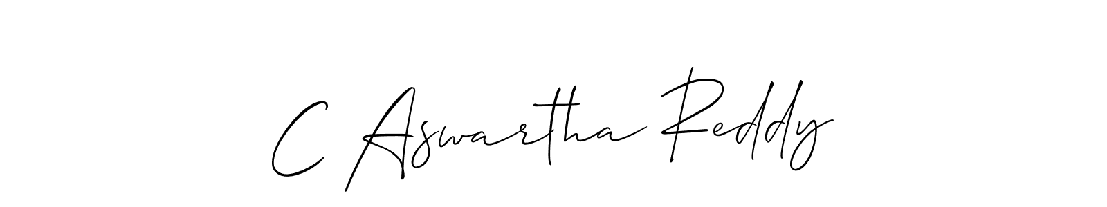 It looks lik you need a new signature style for name C Aswartha Reddy. Design unique handwritten (Allison_Script) signature with our free signature maker in just a few clicks. C Aswartha Reddy signature style 2 images and pictures png