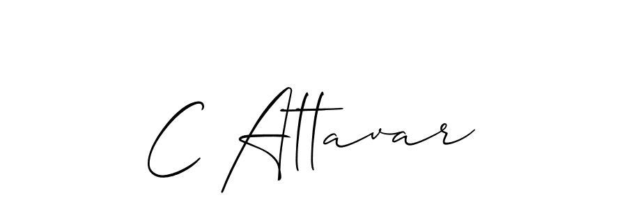 How to make C Attavar name signature. Use Allison_Script style for creating short signs online. This is the latest handwritten sign. C Attavar signature style 2 images and pictures png