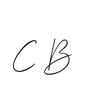 You should practise on your own different ways (Allison_Script) to write your name (C B) in signature. don't let someone else do it for you. C B signature style 2 images and pictures png