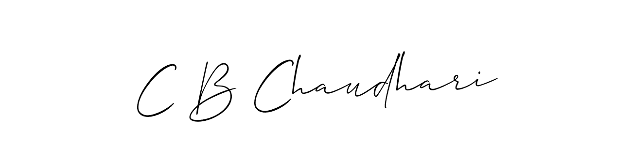 Also You can easily find your signature by using the search form. We will create C B Chaudhari name handwritten signature images for you free of cost using Allison_Script sign style. C B Chaudhari signature style 2 images and pictures png