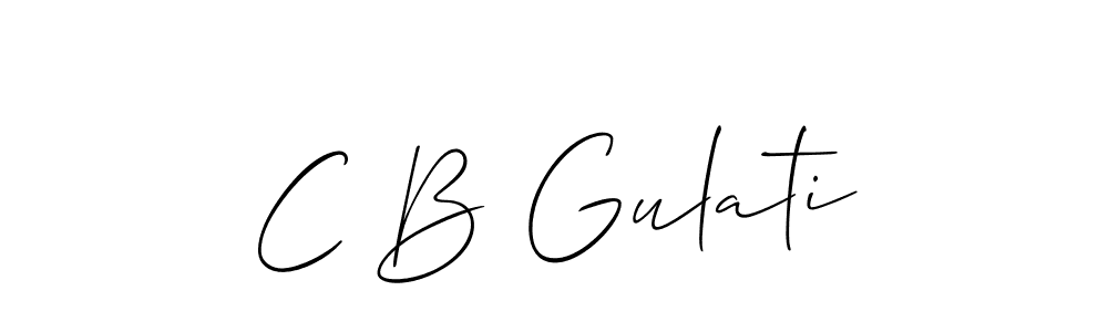 This is the best signature style for the C B Gulati name. Also you like these signature font (Allison_Script). Mix name signature. C B Gulati signature style 2 images and pictures png