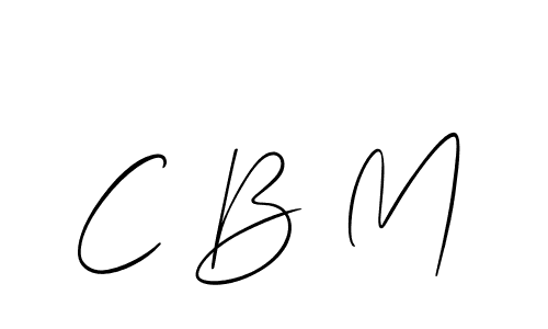 if you are searching for the best signature style for your name C B M. so please give up your signature search. here we have designed multiple signature styles  using Allison_Script. C B M signature style 2 images and pictures png