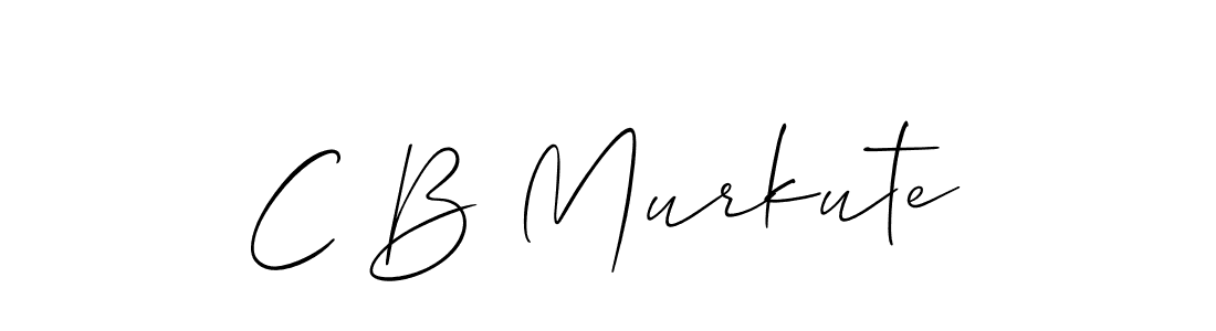 How to make C B Murkute signature? Allison_Script is a professional autograph style. Create handwritten signature for C B Murkute name. C B Murkute signature style 2 images and pictures png