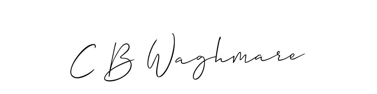 Create a beautiful signature design for name C B Waghmare. With this signature (Allison_Script) fonts, you can make a handwritten signature for free. C B Waghmare signature style 2 images and pictures png