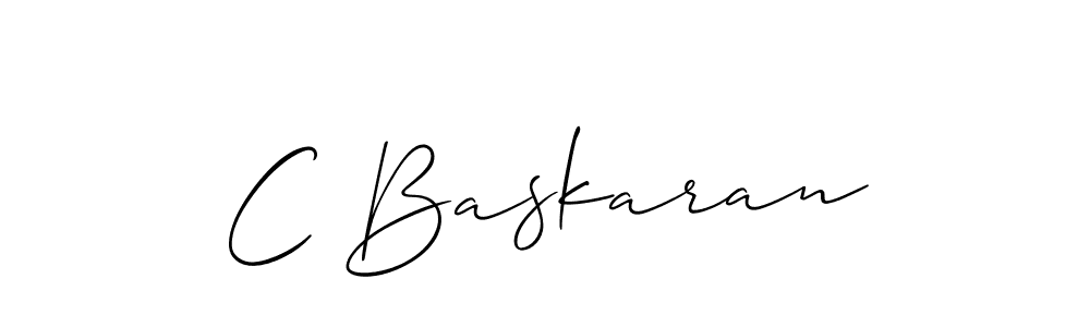 Also we have C Baskaran name is the best signature style. Create professional handwritten signature collection using Allison_Script autograph style. C Baskaran signature style 2 images and pictures png