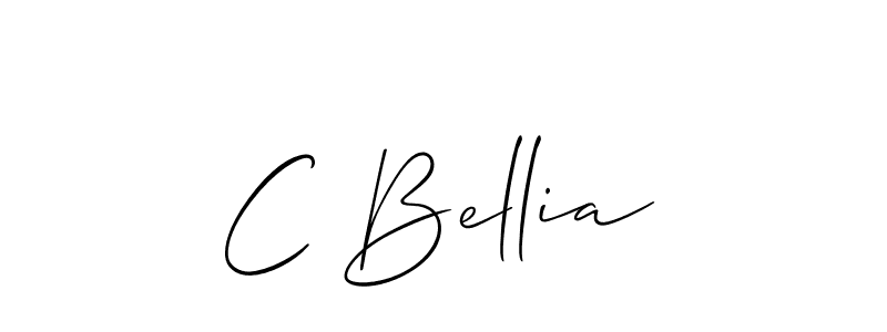 It looks lik you need a new signature style for name C Bellia. Design unique handwritten (Allison_Script) signature with our free signature maker in just a few clicks. C Bellia signature style 2 images and pictures png