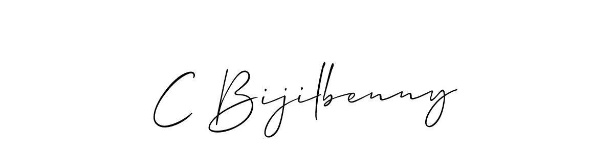 Make a beautiful signature design for name C Bijilbenny. Use this online signature maker to create a handwritten signature for free. C Bijilbenny signature style 2 images and pictures png