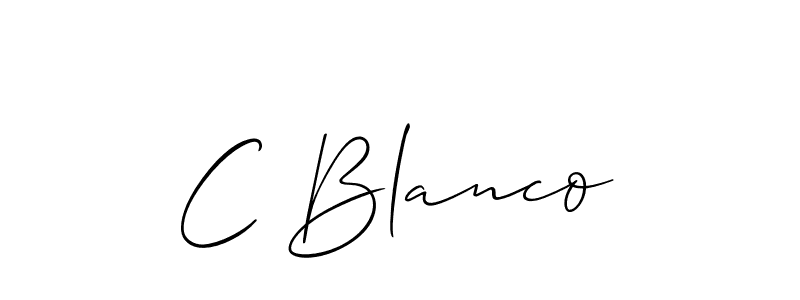 C Blanco stylish signature style. Best Handwritten Sign (Allison_Script) for my name. Handwritten Signature Collection Ideas for my name C Blanco. C Blanco signature style 2 images and pictures png