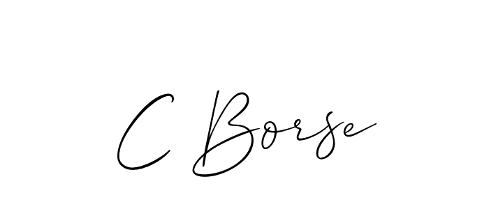 Allison_Script is a professional signature style that is perfect for those who want to add a touch of class to their signature. It is also a great choice for those who want to make their signature more unique. Get C Borse name to fancy signature for free. C Borse signature style 2 images and pictures png