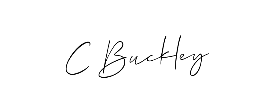 How to make C Buckley signature? Allison_Script is a professional autograph style. Create handwritten signature for C Buckley name. C Buckley signature style 2 images and pictures png