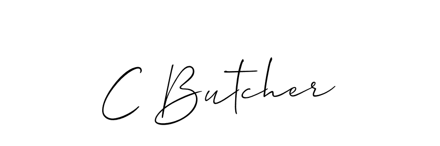 Also You can easily find your signature by using the search form. We will create C Butcher name handwritten signature images for you free of cost using Allison_Script sign style. C Butcher signature style 2 images and pictures png