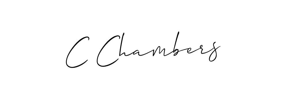 Create a beautiful signature design for name C Chambers. With this signature (Allison_Script) fonts, you can make a handwritten signature for free. C Chambers signature style 2 images and pictures png