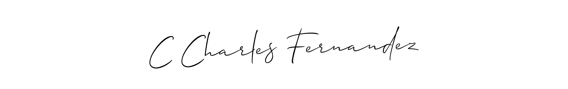 Design your own signature with our free online signature maker. With this signature software, you can create a handwritten (Allison_Script) signature for name C Charles Fernandez. C Charles Fernandez signature style 2 images and pictures png