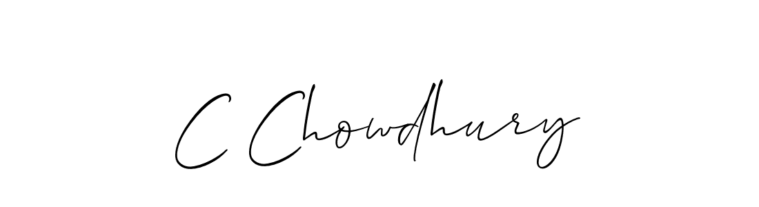 You should practise on your own different ways (Allison_Script) to write your name (C Chowdhury) in signature. don't let someone else do it for you. C Chowdhury signature style 2 images and pictures png