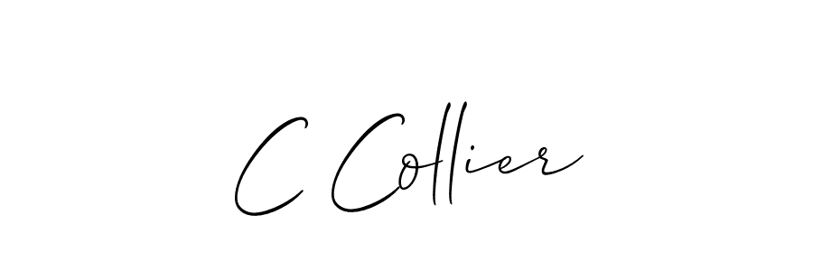 Create a beautiful signature design for name C Collier. With this signature (Allison_Script) fonts, you can make a handwritten signature for free. C Collier signature style 2 images and pictures png