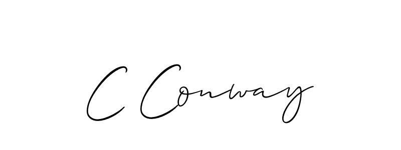 if you are searching for the best signature style for your name C Conway. so please give up your signature search. here we have designed multiple signature styles  using Allison_Script. C Conway signature style 2 images and pictures png
