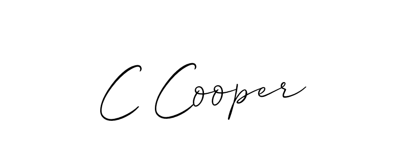 Allison_Script is a professional signature style that is perfect for those who want to add a touch of class to their signature. It is also a great choice for those who want to make their signature more unique. Get C Cooper name to fancy signature for free. C Cooper signature style 2 images and pictures png