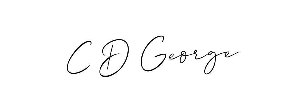 How to make C D George signature? Allison_Script is a professional autograph style. Create handwritten signature for C D George name. C D George signature style 2 images and pictures png