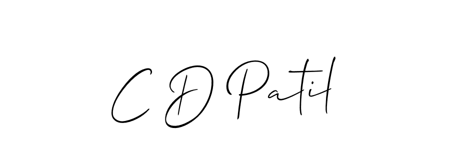 Best and Professional Signature Style for C D Patil. Allison_Script Best Signature Style Collection. C D Patil signature style 2 images and pictures png