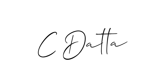 How to make C Datta name signature. Use Allison_Script style for creating short signs online. This is the latest handwritten sign. C Datta signature style 2 images and pictures png
