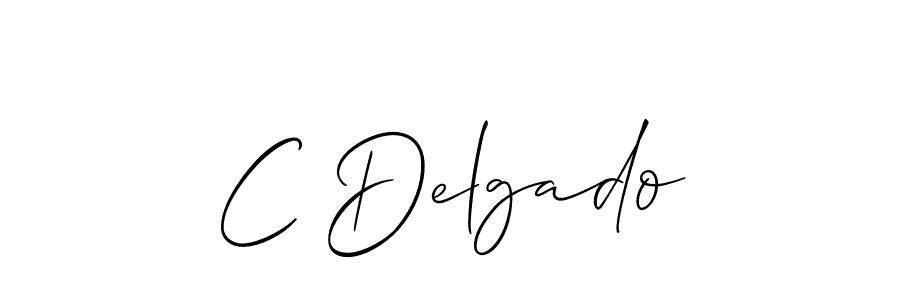C Delgado stylish signature style. Best Handwritten Sign (Allison_Script) for my name. Handwritten Signature Collection Ideas for my name C Delgado. C Delgado signature style 2 images and pictures png