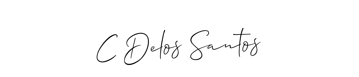 It looks lik you need a new signature style for name C Delos Santos. Design unique handwritten (Allison_Script) signature with our free signature maker in just a few clicks. C Delos Santos signature style 2 images and pictures png