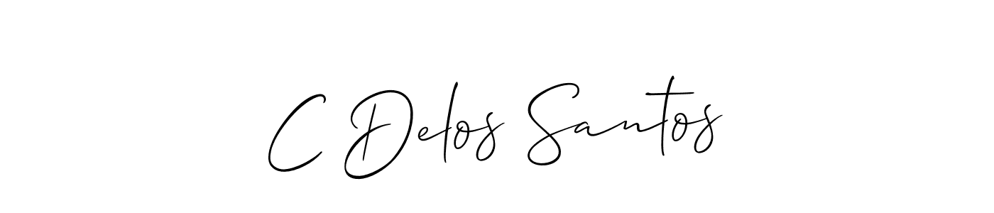 It looks lik you need a new signature style for name C Delos Santos. Design unique handwritten (Allison_Script) signature with our free signature maker in just a few clicks. C Delos Santos signature style 2 images and pictures png