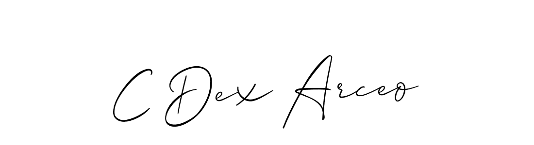 Make a short C Dex Arceo signature style. Manage your documents anywhere anytime using Allison_Script. Create and add eSignatures, submit forms, share and send files easily. C Dex Arceo signature style 2 images and pictures png