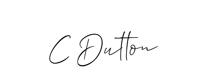 Best and Professional Signature Style for C Dutton. Allison_Script Best Signature Style Collection. C Dutton signature style 2 images and pictures png