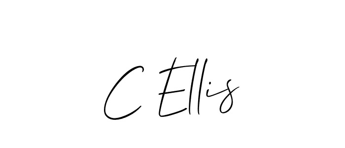 You should practise on your own different ways (Allison_Script) to write your name (C Ellis) in signature. don't let someone else do it for you. C Ellis signature style 2 images and pictures png