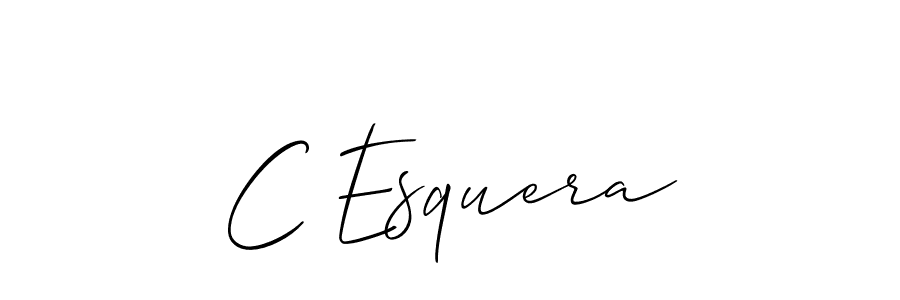 This is the best signature style for the C Esquera name. Also you like these signature font (Allison_Script). Mix name signature. C Esquera signature style 2 images and pictures png