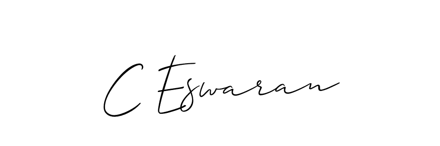 Also we have C Eswaran name is the best signature style. Create professional handwritten signature collection using Allison_Script autograph style. C Eswaran signature style 2 images and pictures png