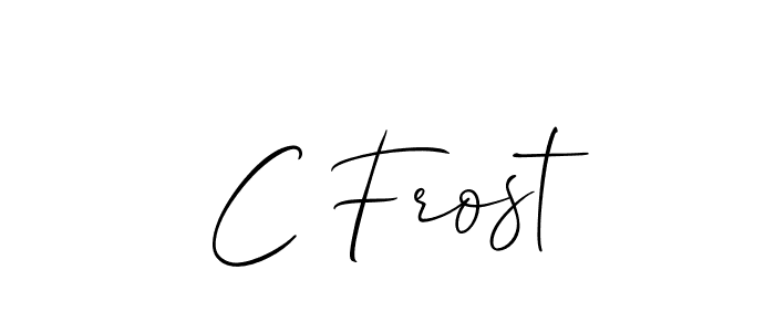 Make a beautiful signature design for name C Frost. Use this online signature maker to create a handwritten signature for free. C Frost signature style 2 images and pictures png