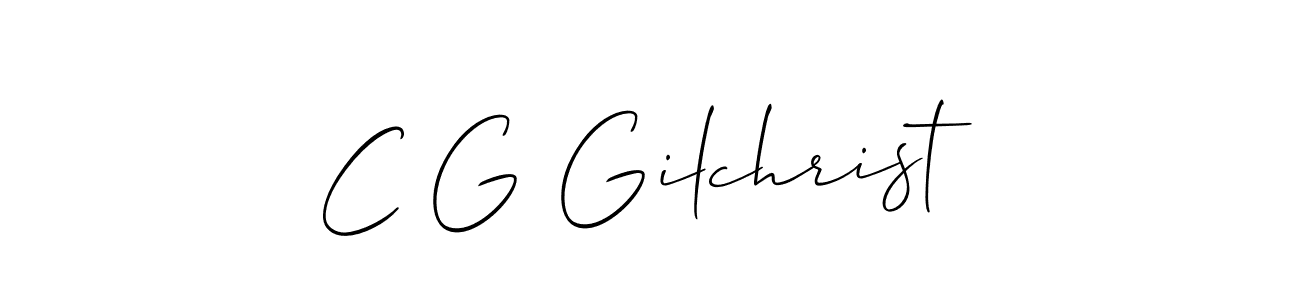 Here are the top 10 professional signature styles for the name C G Gilchrist. These are the best autograph styles you can use for your name. C G Gilchrist signature style 2 images and pictures png