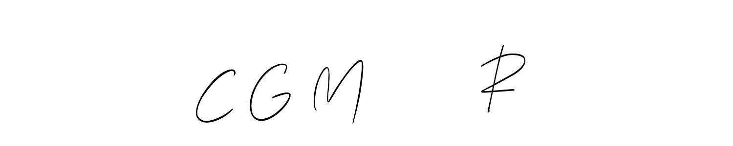 Design your own signature with our free online signature maker. With this signature software, you can create a handwritten (Allison_Script) signature for name C G M        R . C G M        R  signature style 2 images and pictures png