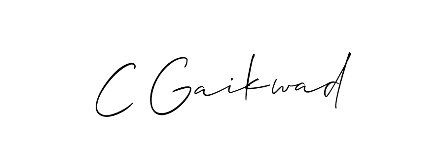 How to make C Gaikwad signature? Allison_Script is a professional autograph style. Create handwritten signature for C Gaikwad name. C Gaikwad signature style 2 images and pictures png