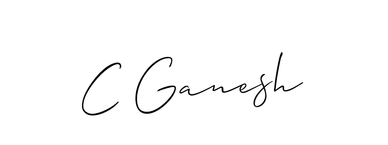 It looks lik you need a new signature style for name C Ganesh. Design unique handwritten (Allison_Script) signature with our free signature maker in just a few clicks. C Ganesh signature style 2 images and pictures png