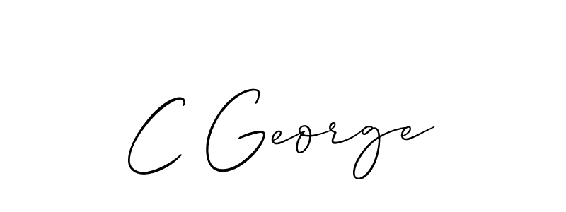 Make a short C George signature style. Manage your documents anywhere anytime using Allison_Script. Create and add eSignatures, submit forms, share and send files easily. C George signature style 2 images and pictures png