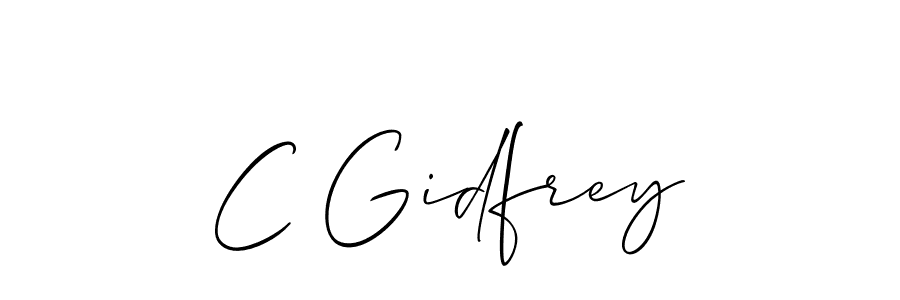 Make a beautiful signature design for name C Gidfrey. Use this online signature maker to create a handwritten signature for free. C Gidfrey signature style 2 images and pictures png