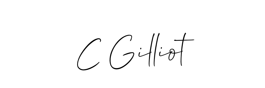 How to make C Gilliot signature? Allison_Script is a professional autograph style. Create handwritten signature for C Gilliot name. C Gilliot signature style 2 images and pictures png